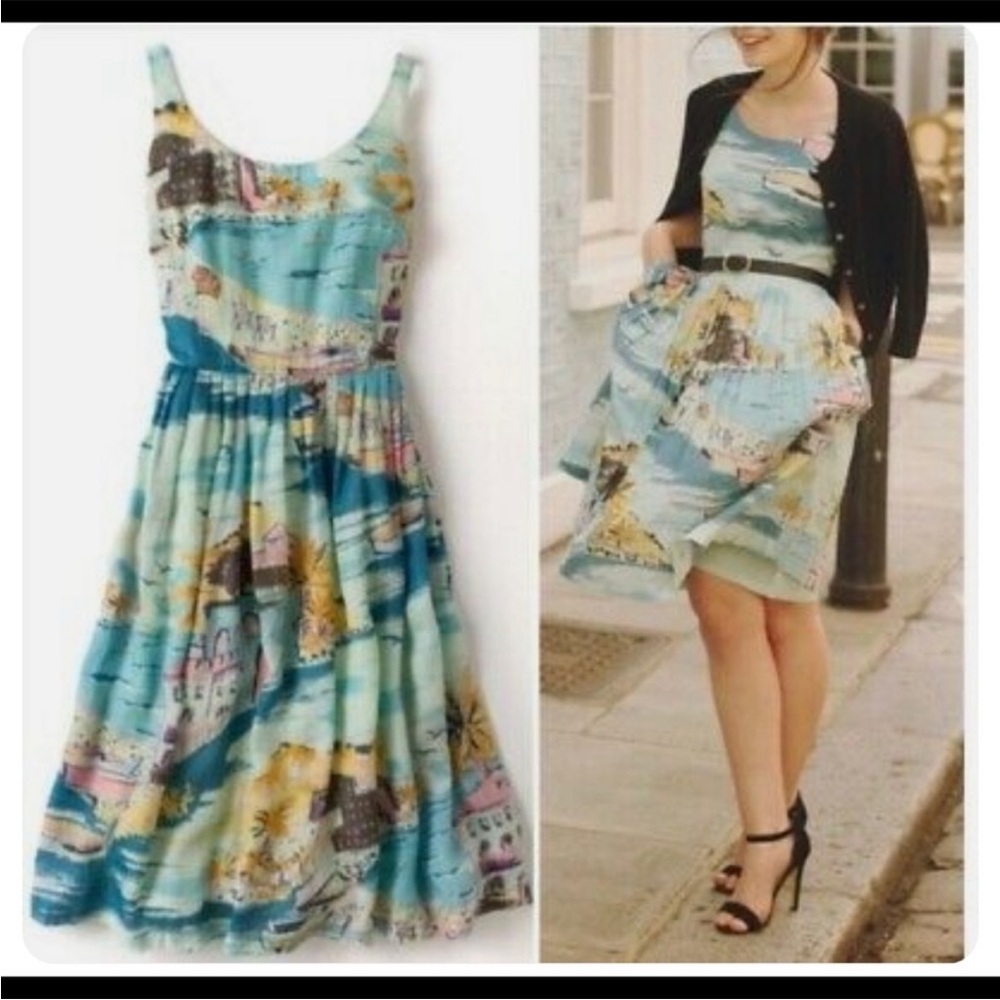 Boden Nancy Dress Size 6L Riviera